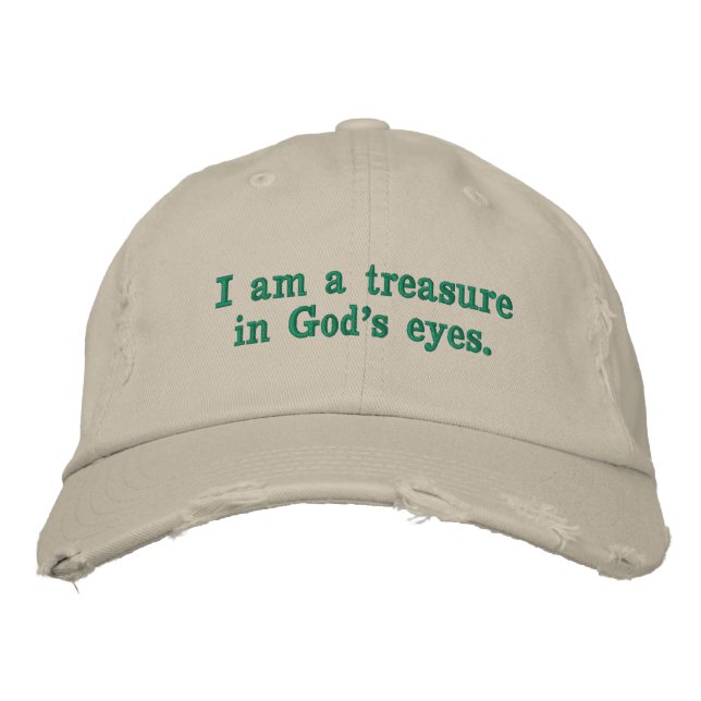 Boné 4. Eu sou um tesouro aos olhos de Deus. (Frente)