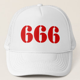 Boné 666 (vermelho)