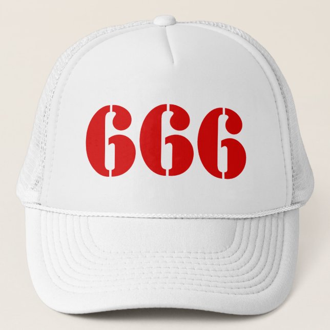 Boné 666 (vermelho) (Frente)
