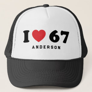 Boné 67 Meme Engraçado Eu Amo Seis Sete 67º aniversário