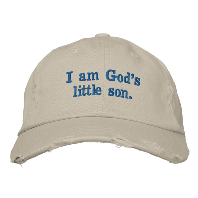 Boné 6. Eu sou o pequeno filho de Deus. (Frente)