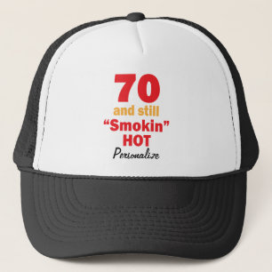 Boné 70 e ainda de 70 de Smokin   aniversário quente
