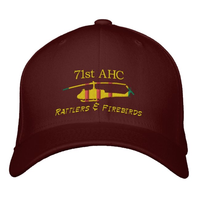 Boné 71stAHC Vietnam UH1 Bordados Hat (Frente)