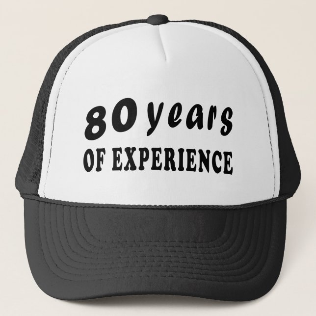 Boné 80 anos de experiência (Frente)
