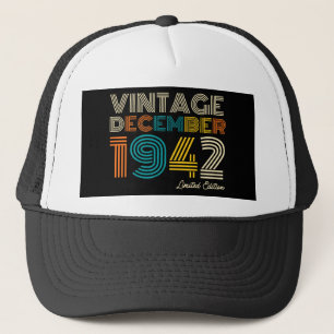 Boné 80 Birthday Vintage 1942 Limited Edition Trucker