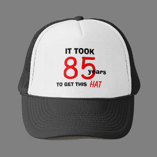 Boné 85º aniversário Gag presente chapéu para homens