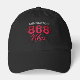 BONÉ 868 VIBES - TEXTO VERMELHO