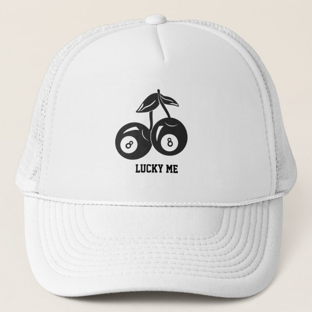 Boné 8 Ball Trucker Hat Lucky Me Cherries (Frente)