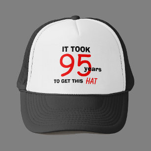 Boné 95º aniversário Gag presente chapéu para homens
