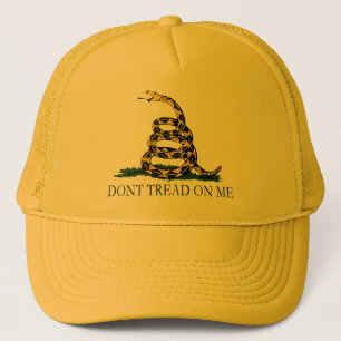 Boné A bandeira preta e amarela de Gadsden, não pisa e