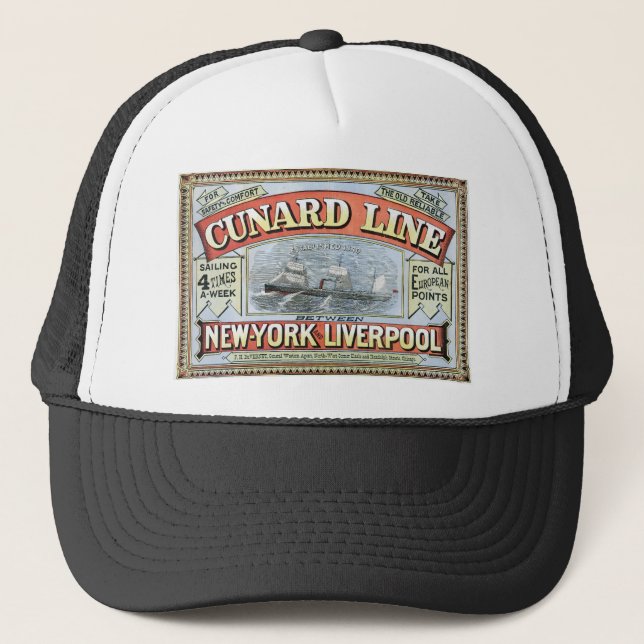 Boné A Cunard Line (Frente)