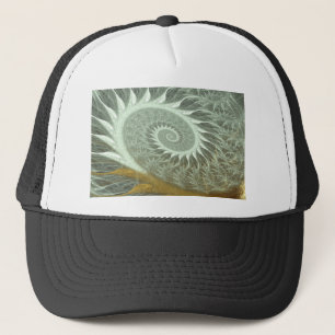 Boné A espiral cósmica - espiral sagrado do ouro da