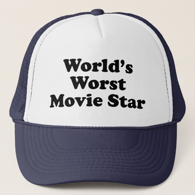 Boné A estrela de cinema a mais má do mundo (Frente)