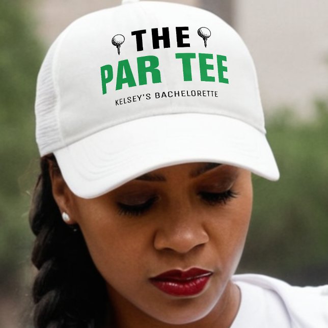 Boné A Festa de solteira de Golfe Par Tee Bridesmaid (The Par Tee Bridesmaid Golf Bachelorette Party Trucker Hat
)