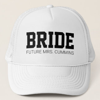 Boné A futura Sra. Bride Bachelorette Hat