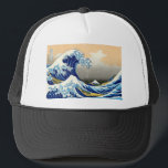 Boné A grande onda - Hokusai<br><div class="desc">Impressão japonês bonito do woodblock "a grande onda" por Hokusai</div>