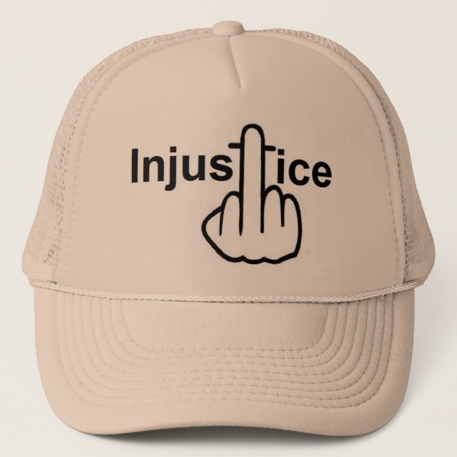 Boné A Injustiça É Má (Frente)