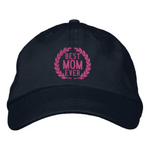 Boné A Melhor Mãe já Laurels Embroiderado