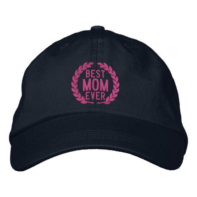Boné A Melhor Mãe já Laurels Embroiderado (Frente)