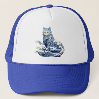 Boné A Onda De Gato De Kanagawa