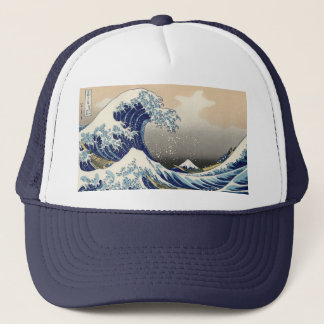 Boné A onda do Excelente de Kanagawa Hokusai