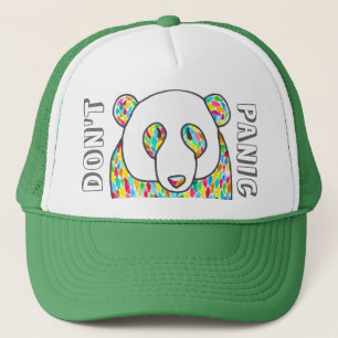 Boné A panda do conforto "não se apavora" Snapback