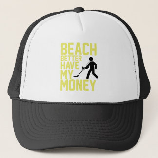 Boné A praia melhor tem meu dinheiro