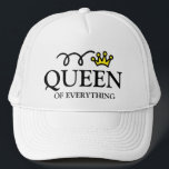 Boné A rainha de tudo o que é engraçado com as mulheres<br><div class="desc">A rainha de tudo o que é engraçado com as mulheres. boné divertido com citação humorística para ela. Legal ideia de presente de aniversário para esposa, irmã, filha, mãe, namorada, avó, colega de trabalho, colega, dama chefe etc. design de coroa princesa linda. Também excelente como Dia de as mães presente....</div>