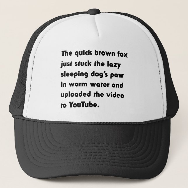 Boné A Raposa Marrom Rápida Acaba de Enfiar... Camiseta (Frente)