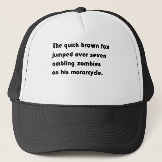 Boné A Raposa Marrom Rápida Pulou Sobre... Camiseta Pan