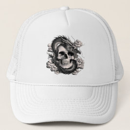 Boné A SKULL AND A DRAGON Trucker Hat