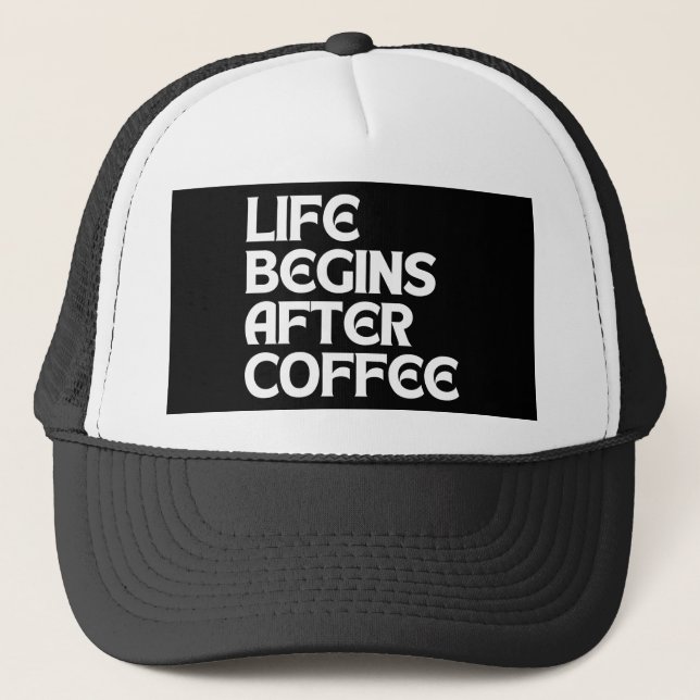 BONÉ A VIDA COMEÇA APÓS O CAFÉ (Frente)