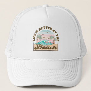 Boné A vida é melhor na praia Verão Tropical