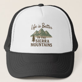 Boné A vida é melhor nas montanhas da Sierra