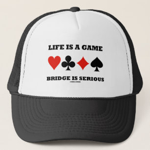 Boné A vida é uma ponte do jogo é séria (quatro tern