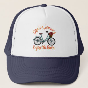 Boné A Vida É Uma Viagem Que Aproveita A Bicicleta De 