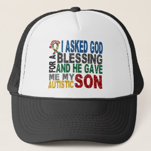Boné Abençoando 5 t-shirt & roupas do autismo do FILHO