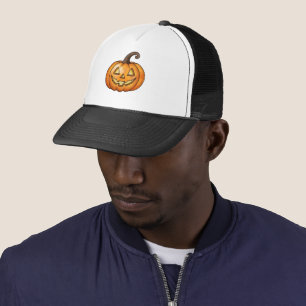 Boné Abóbora de desenho animado laranja Halloween
