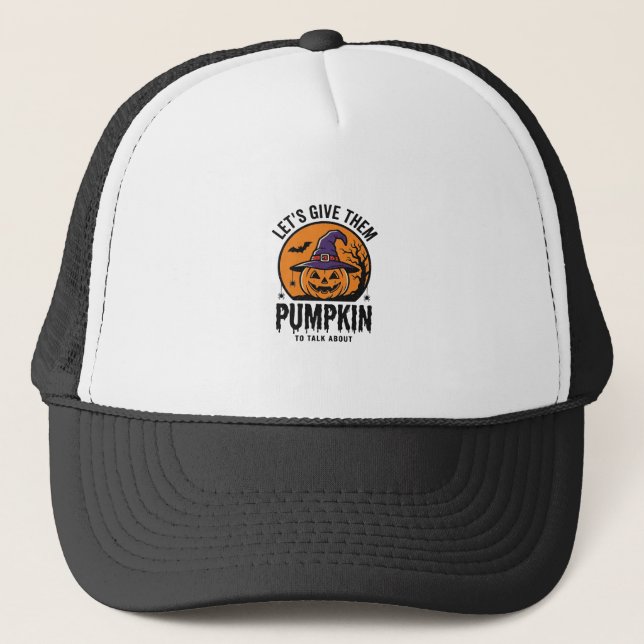 Boné Abóbora de Halloween Chapéu de Bruxa Engraçado Ass (Frente)
