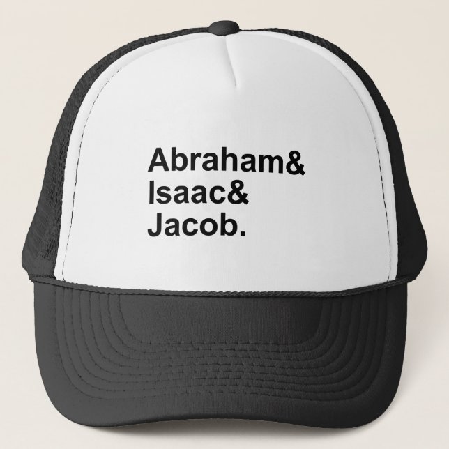 Boné Abraham Isaac Jacob | 3 patriarcas do judaísmo (Frente)