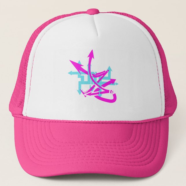 Boné Abstrato Arrows Trucker Hat (Frente)