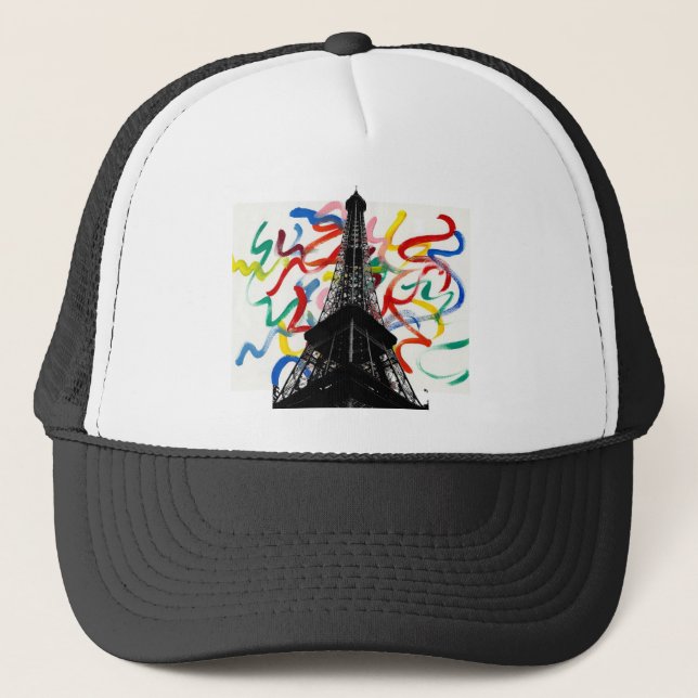 Boné Abstrato Art-Eiffel Tower Hat (Frente)
