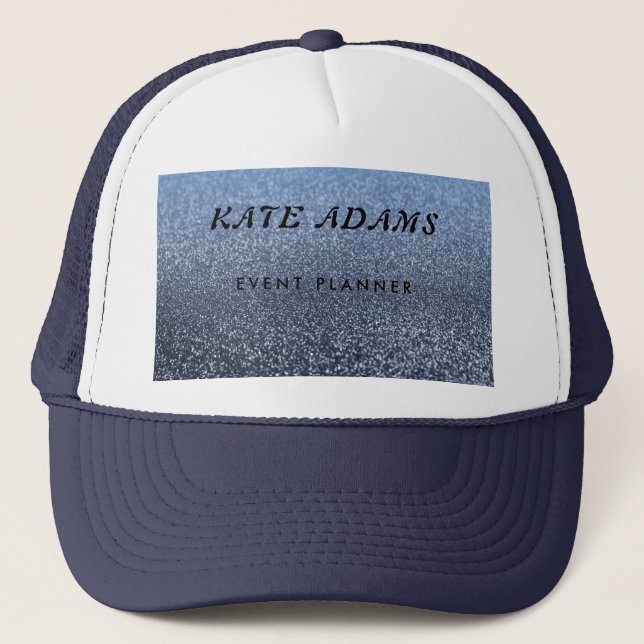 Boné Abstrato de Marinho escura Dourada espumante (Frente)