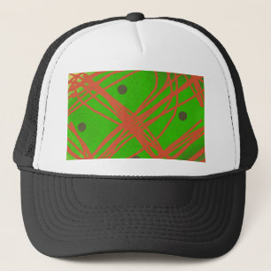 Boné abstrato de verde