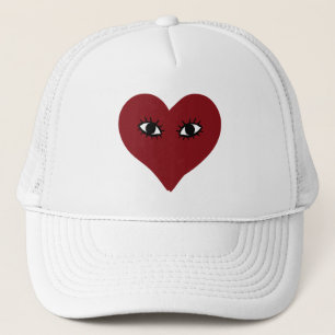 Boné Abstrato Heart Face