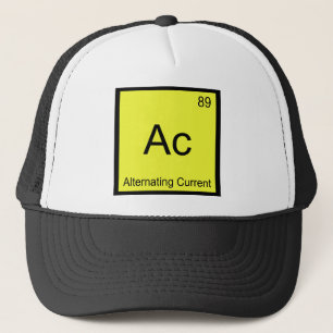 Boné Ac - Símbolo de Elemento de Química Atual Altern