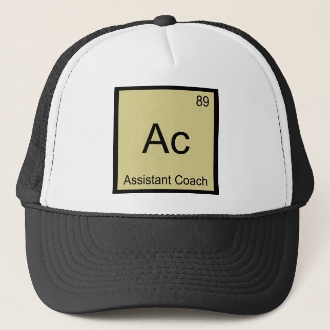 Boné Ac - Símbolo de Elemento de Química de Treinador A (Frente)