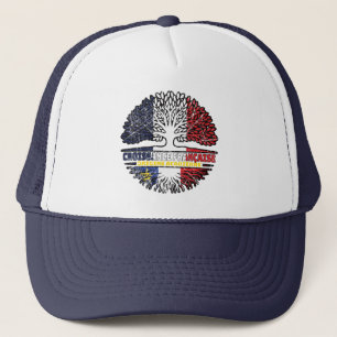 Boné Acadia Acade French France Bandeira Raízes de Árvo