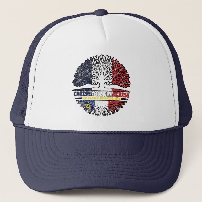 Boné Acadia Acade French France Bandeira Raízes de Árvo (Frente)