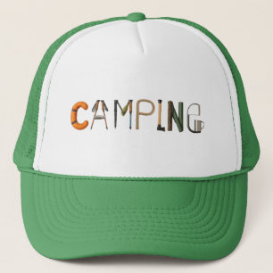 Boné Acampando o Word Hat